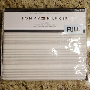 TOMMY HILFIGER Stripe Full Flat Sheet